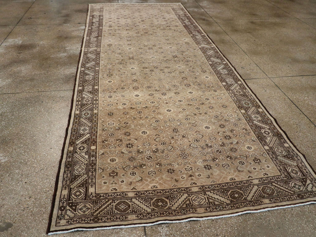 Vintage Persian Malayer Wide Gallery Runner, No.25783 - Staging