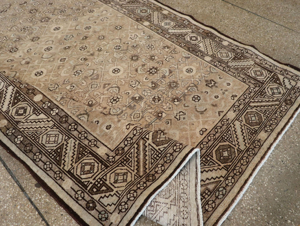 Vintage Persian Malayer Wide Gallery Runner, No.25783 - Staging