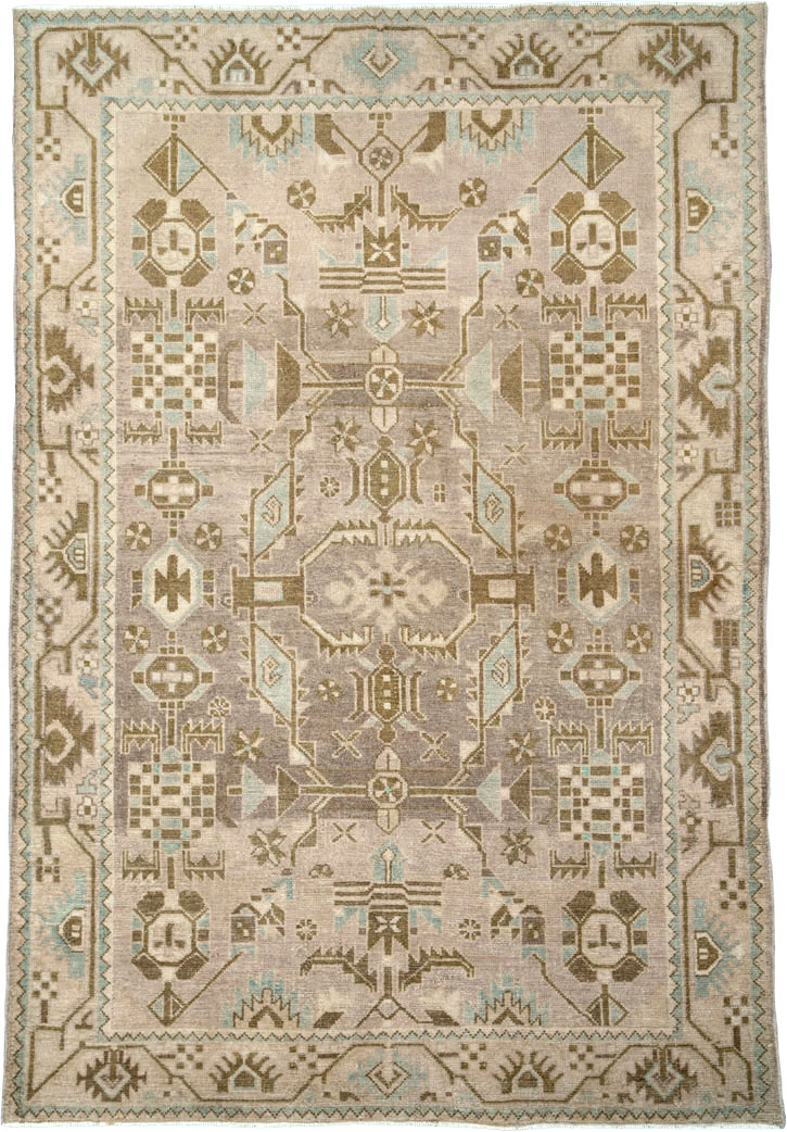 Vintage Persian Malayer Rug, No.25790 - Staging