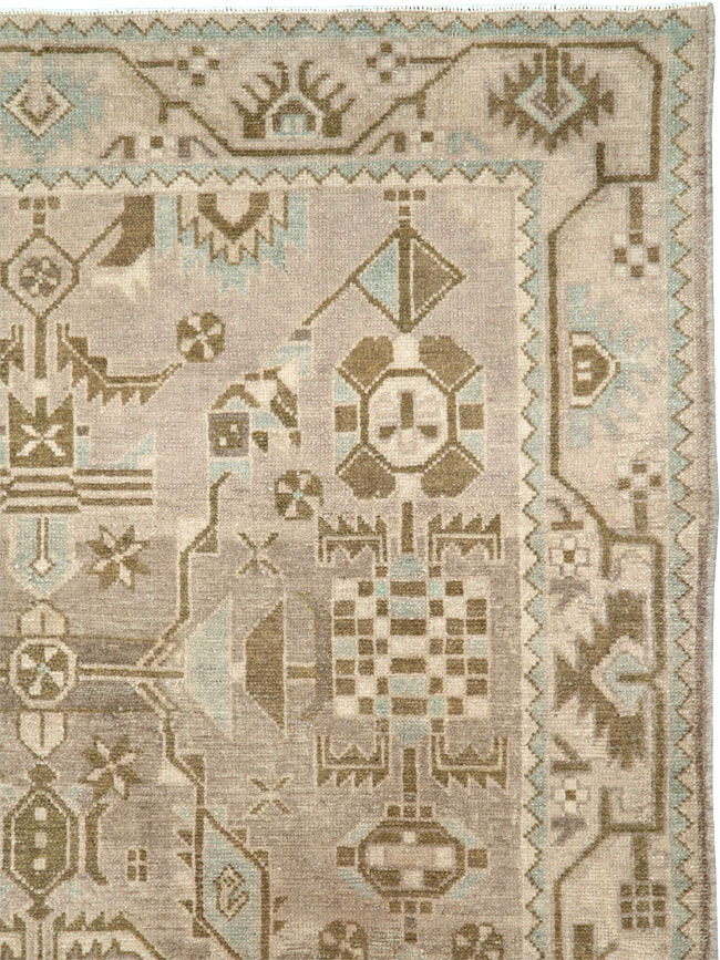 Vintage Persian Malayer Rug, No.25790 - Staging