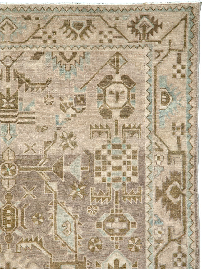 Vintage Persian Malayer Rug, No.25790 - Staging
