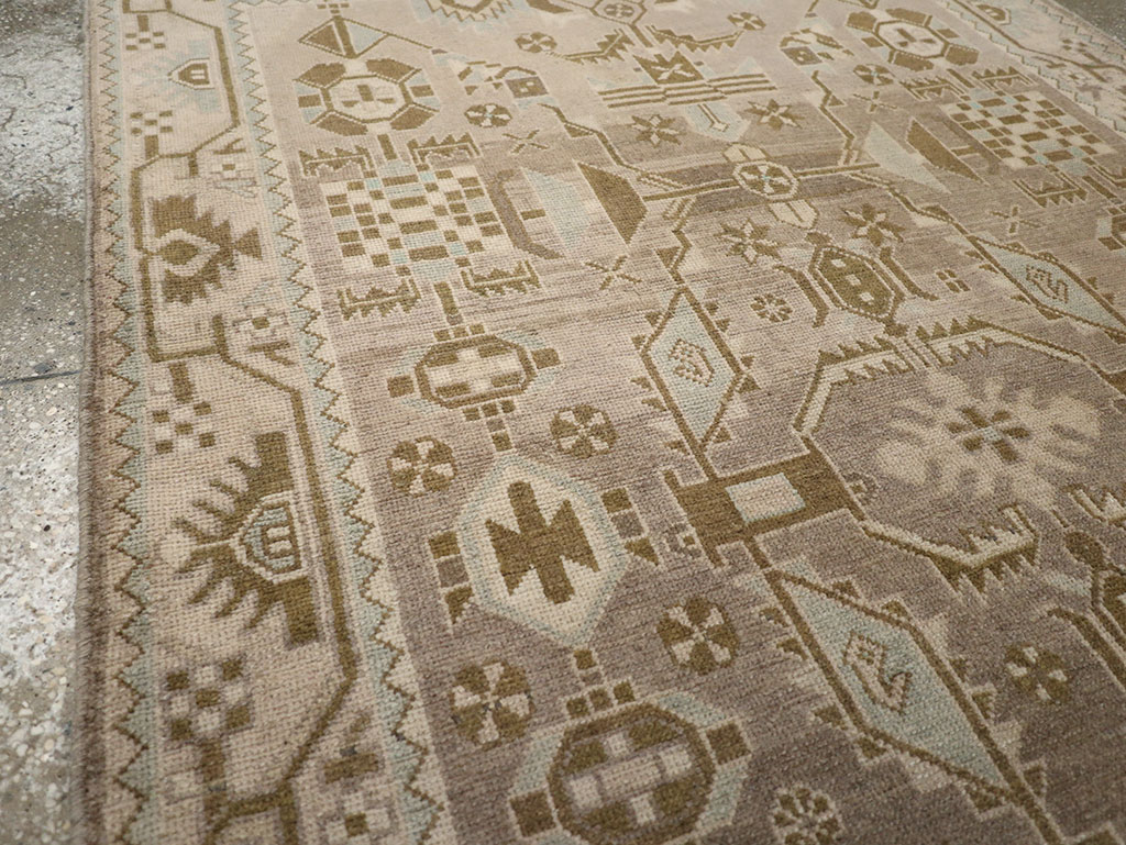 Vintage Persian Malayer Rug, No.25790 - Staging