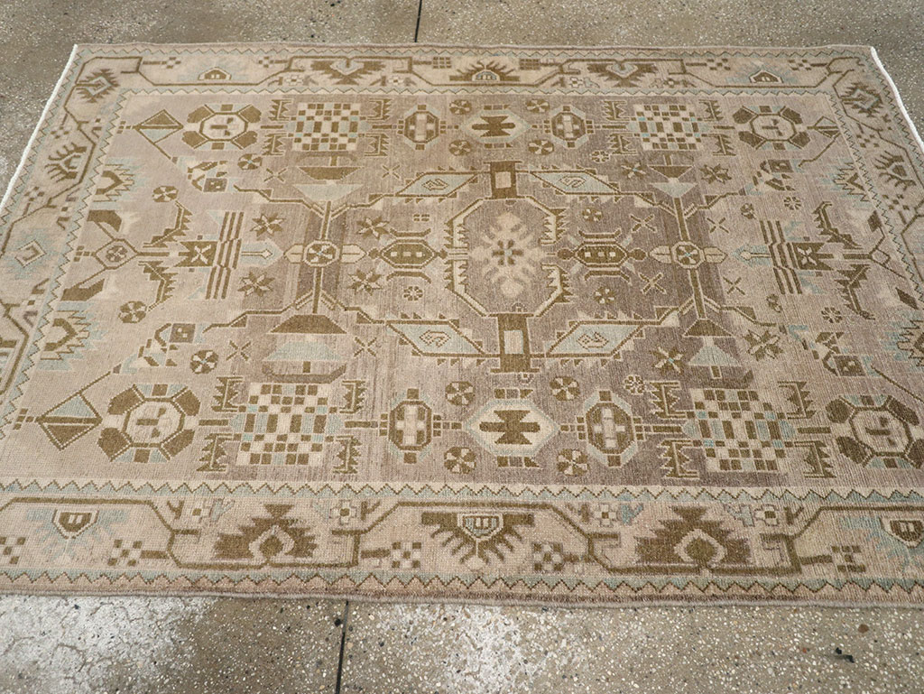 Vintage Persian Malayer Rug, No.25790 - Staging