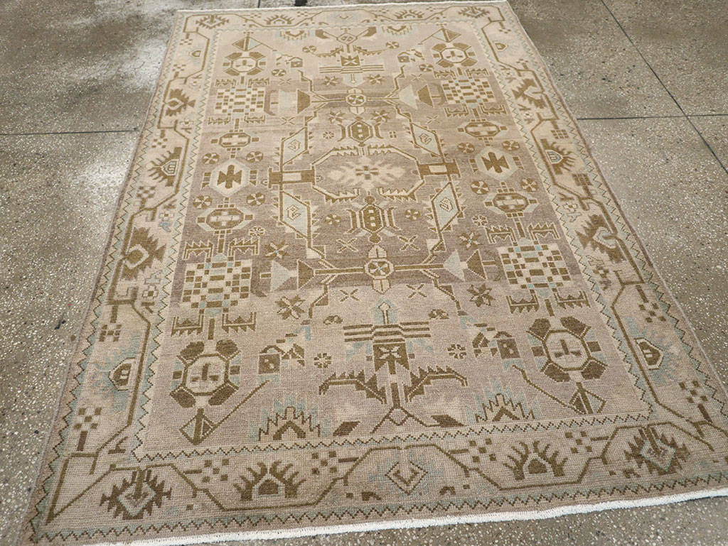 Vintage Persian Malayer Rug, No.25790 - Staging
