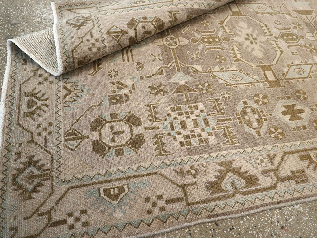 Vintage Persian Malayer Rug, No.25790 - Staging