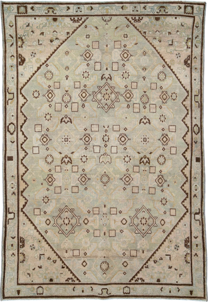 Vintage Persian Malayer Rug, No.25791 - Staging