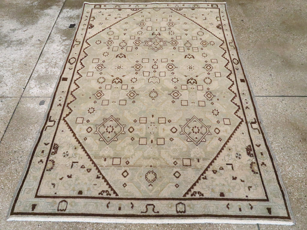 Vintage Persian Malayer Rug, No.25791 - Staging