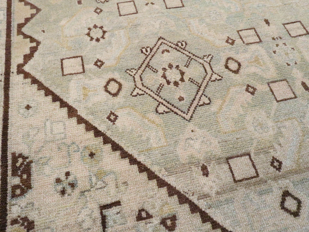 Vintage Persian Malayer Rug, No.25791 - Staging