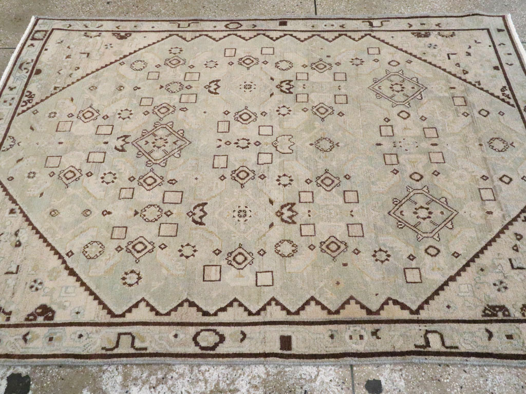 Vintage Persian Malayer Rug, No.25791 - Staging