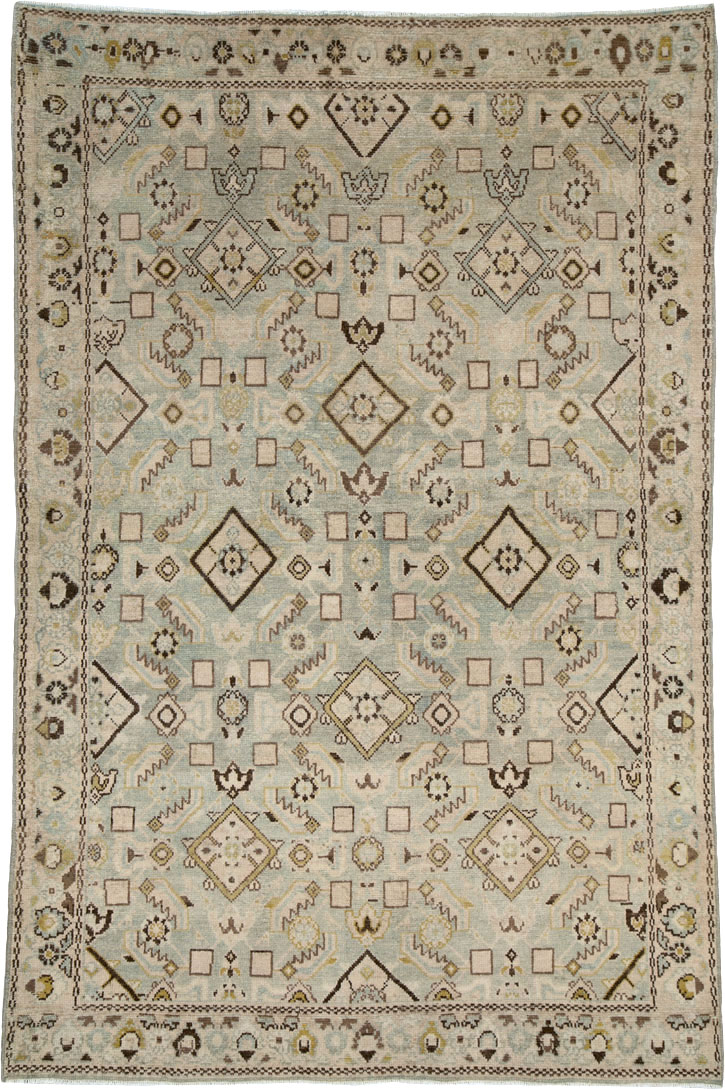 Vintage Persian Malayer Rug, No.25794 - Staging