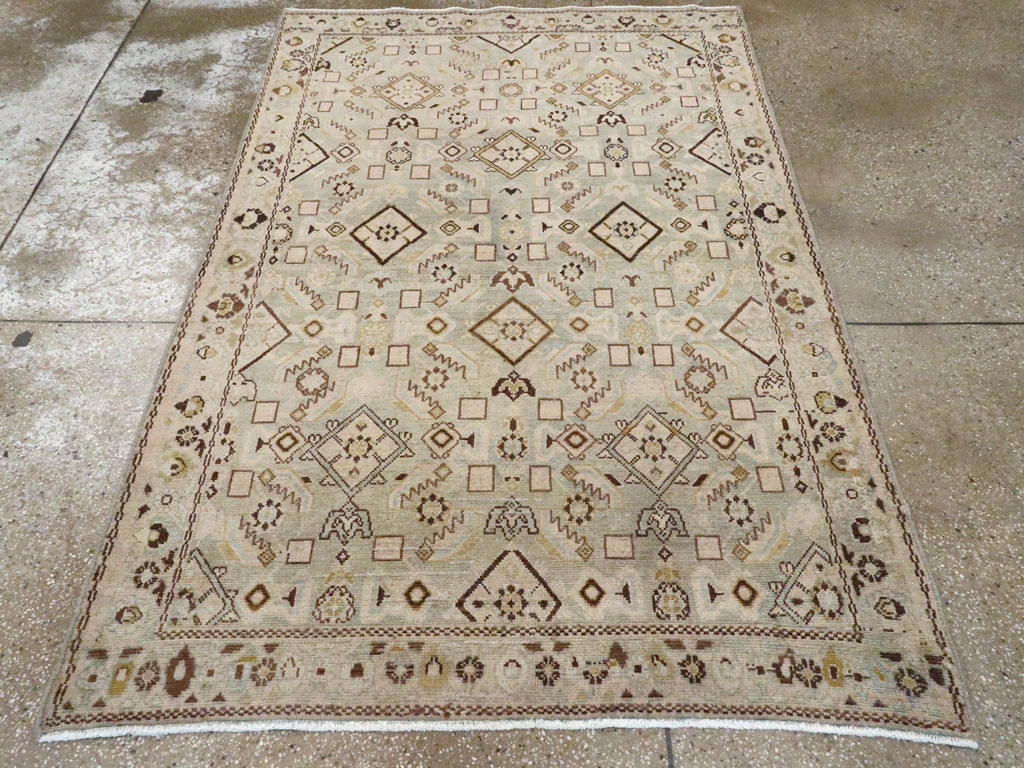 Vintage Persian Malayer Rug, No.25794 - Staging