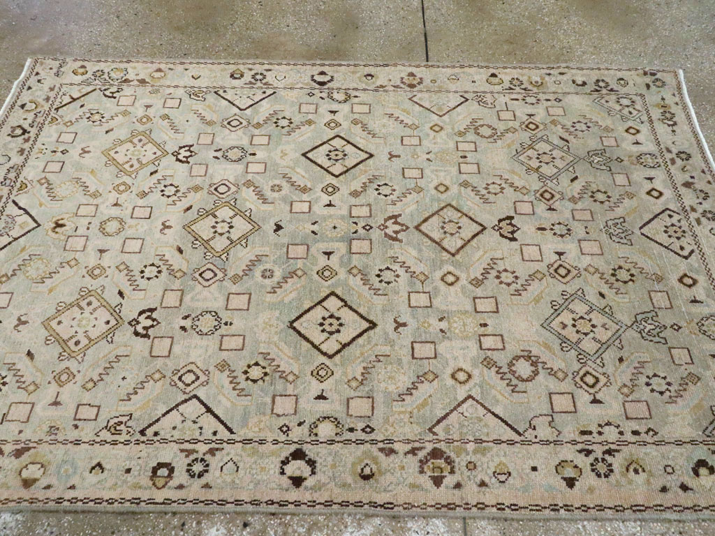 Vintage Persian Malayer Rug, No.25794 - Staging