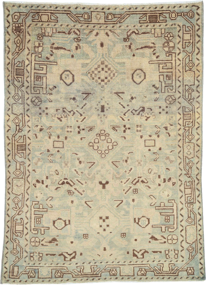 Vintage Persian Malayer Rug, No.25797 - Staging
