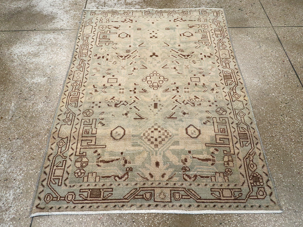 Vintage Persian Malayer Rug, No.25797 - Staging