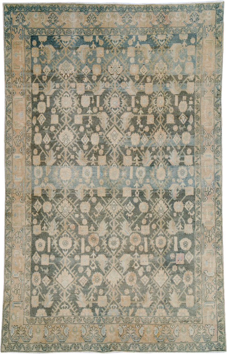 Vintage Persian Malayer Rug, No.25798 - Staging