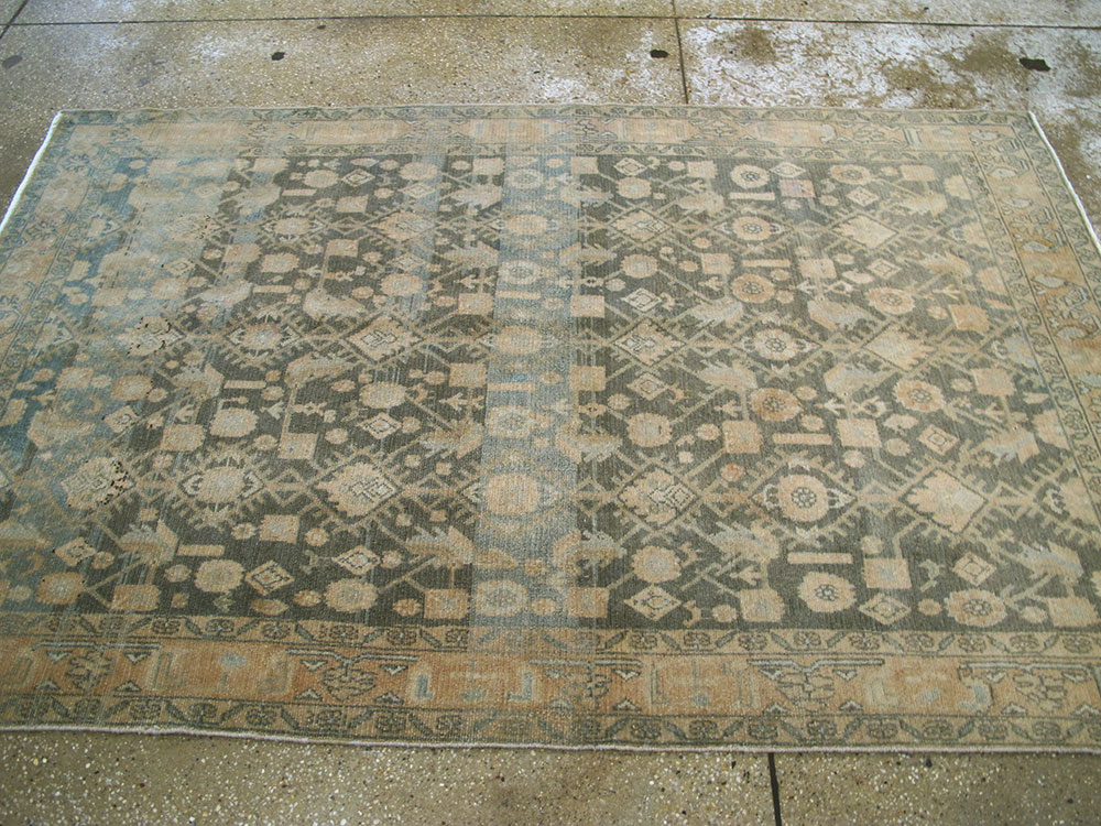 Vintage Persian Malayer Rug, No.25798 - Staging