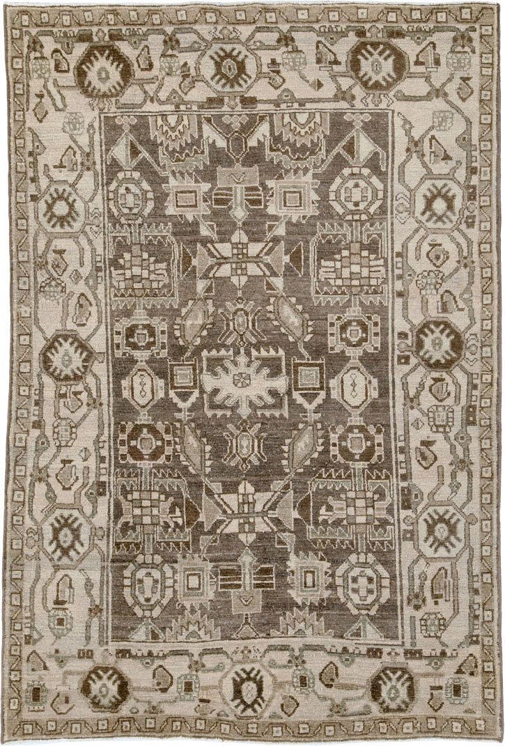Vintage Persian Malayer Rug, No.25799 - Staging