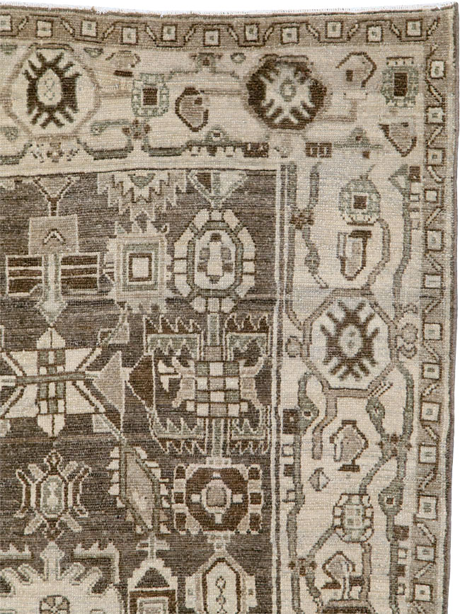 Vintage Persian Malayer Rug, No.25799 - Staging