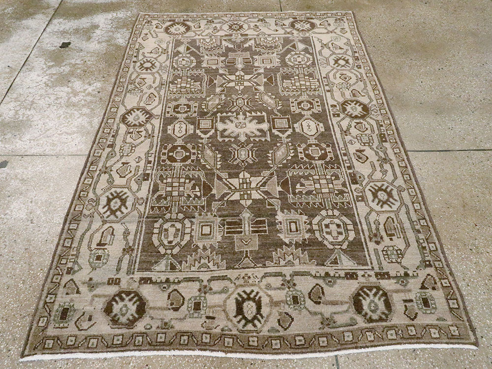 Vintage Persian Malayer Rug, No.25799 - Staging