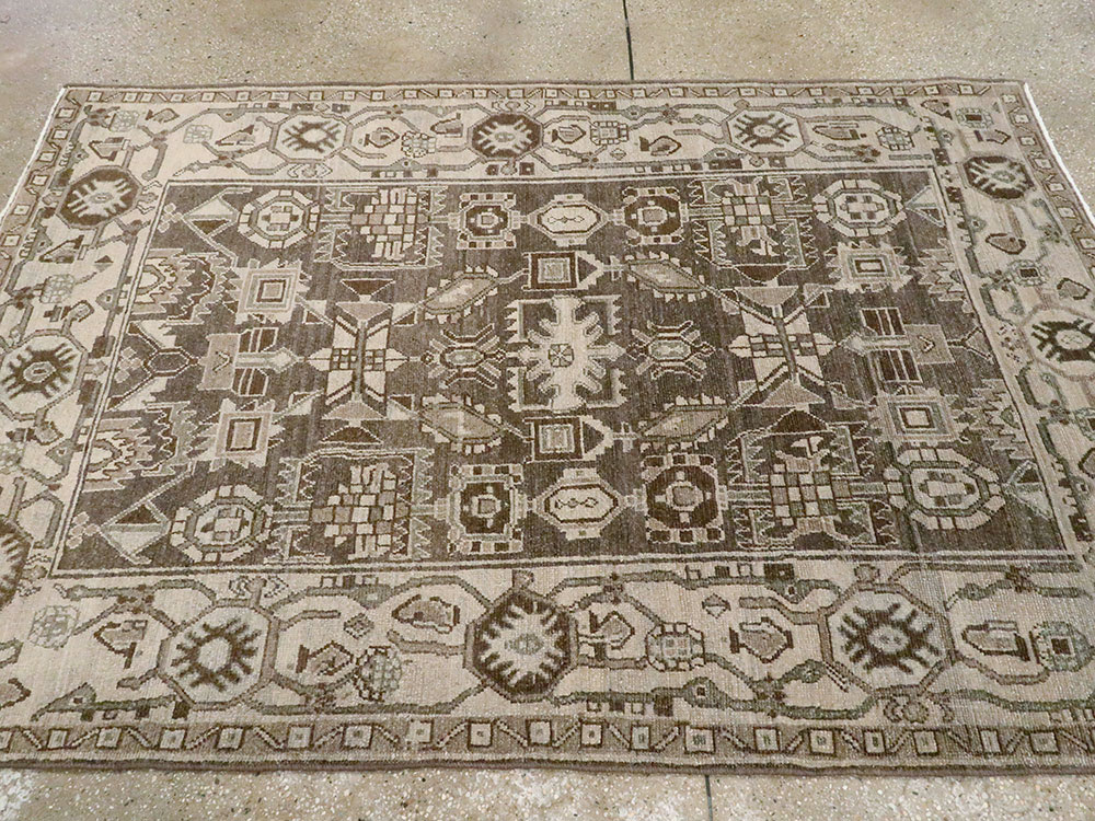 Vintage Persian Malayer Rug, No.25799 - Staging