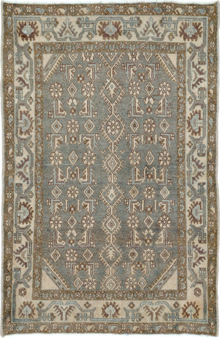 Vintage Persian Malayer Rug, No.25800 - Staging