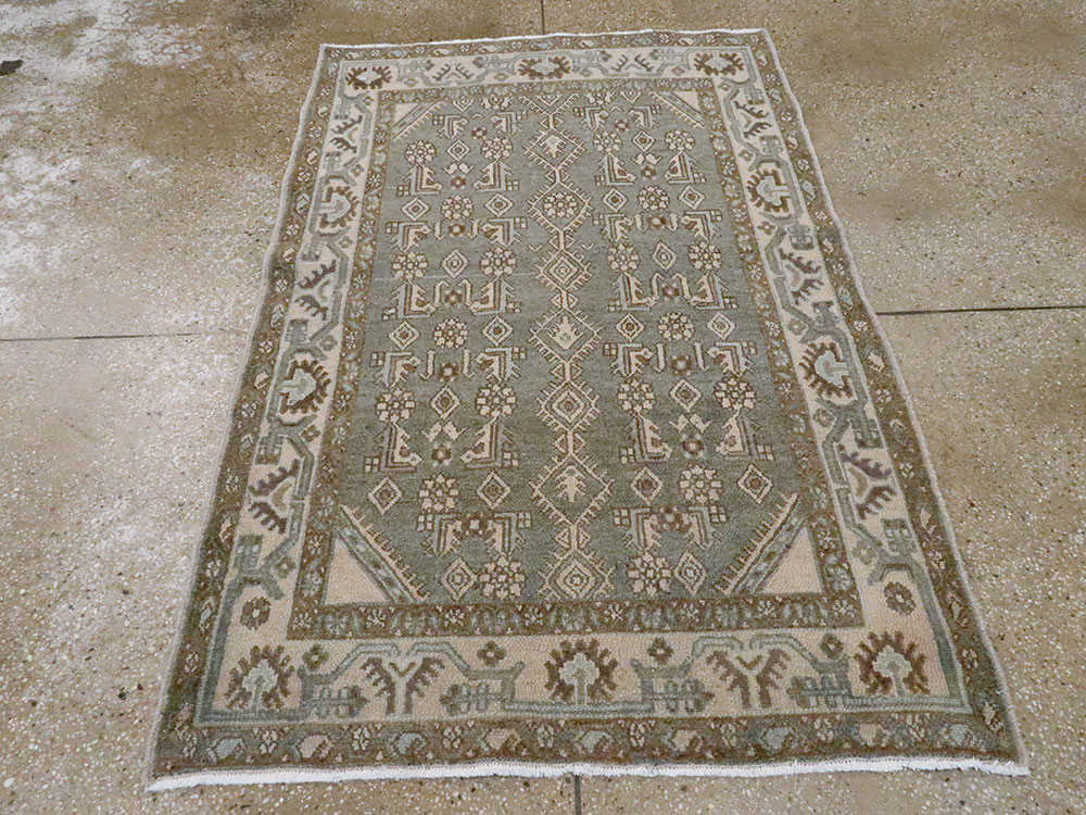 Vintage Persian Malayer Rug, No.25800 - Staging