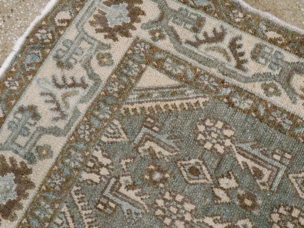 Vintage Persian Malayer Rug, No.25800 - Staging