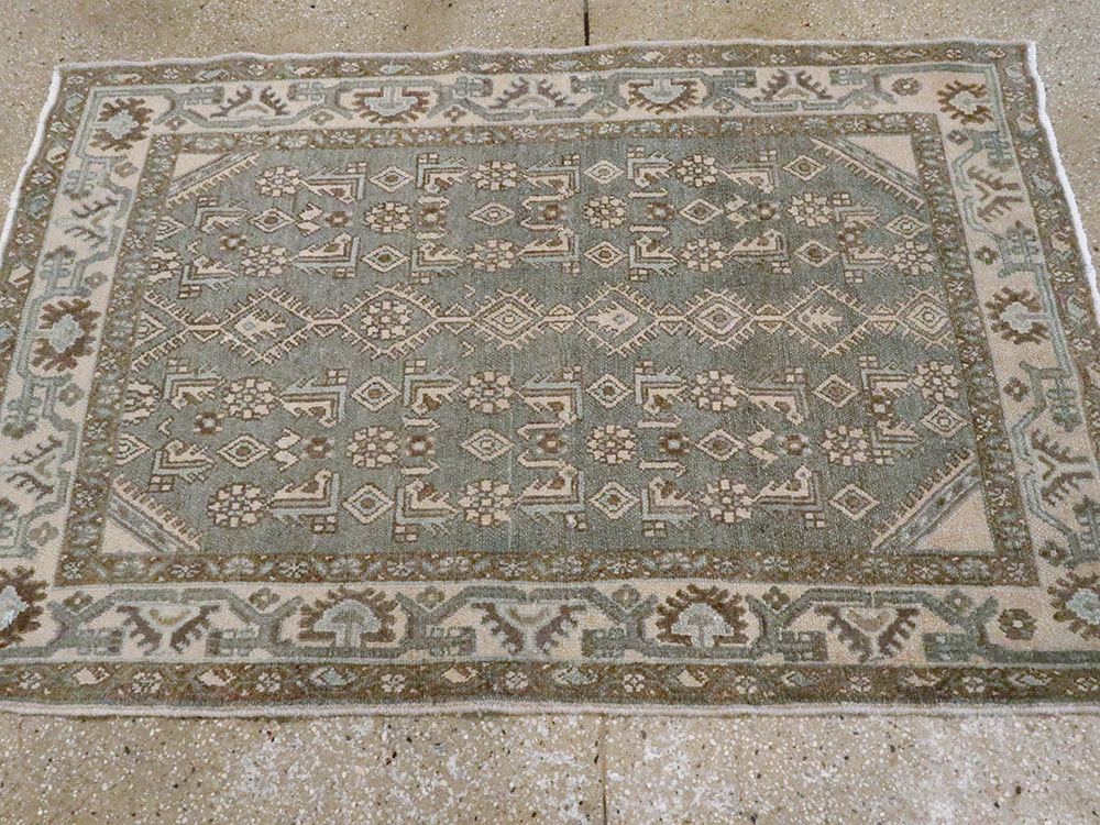 Vintage Persian Malayer Rug, No.25800 - Staging