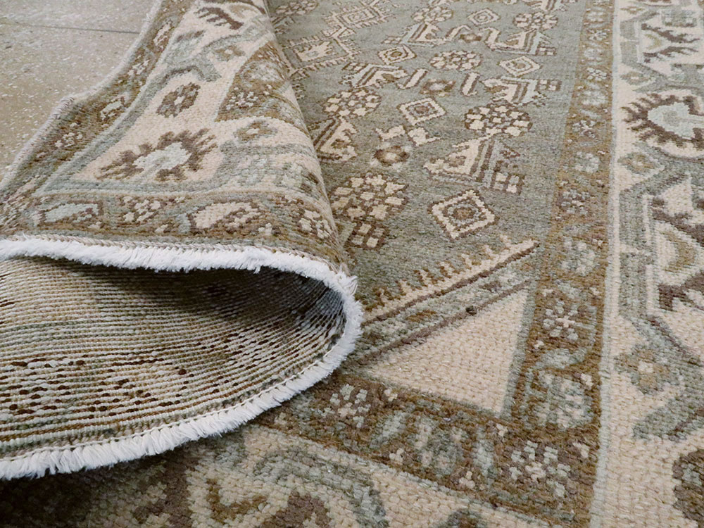 Vintage Persian Malayer Rug, No.25800 - Staging