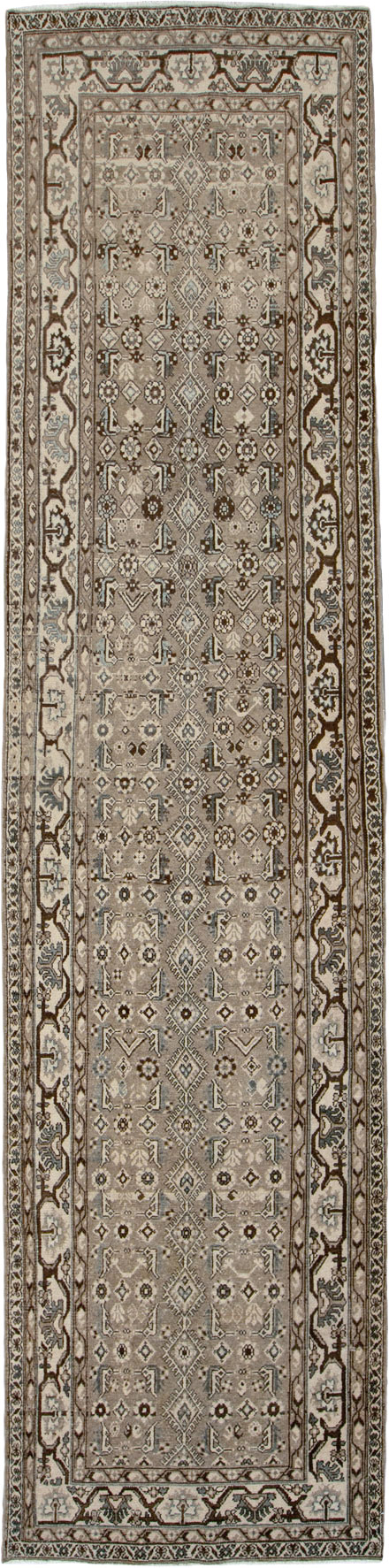 Vintage Persian Malayer Wide Gallery Runner, No.25803 - Staging