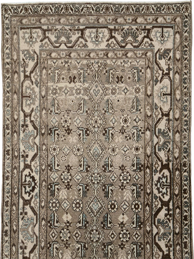Vintage Persian Malayer Wide Gallery Runner, No.25803 - Staging