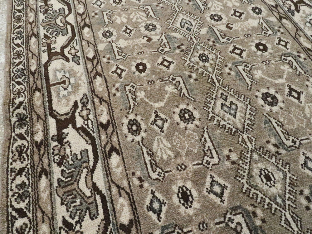 Vintage Persian Malayer Wide Gallery Runner, No.25803 - Staging