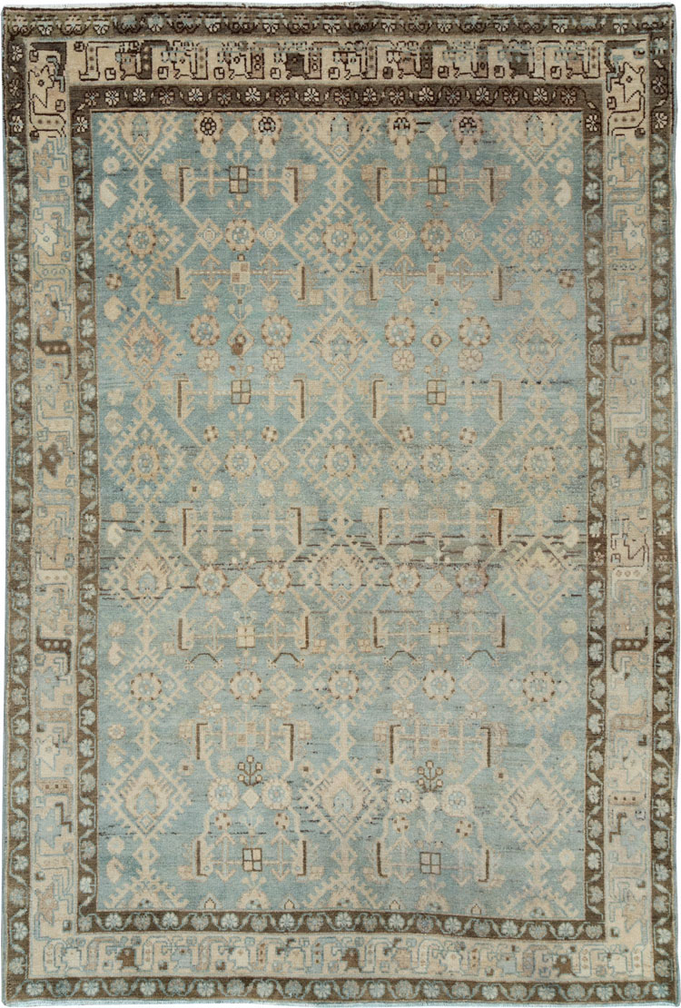 Vintage Persian Malayer Rug, No.25804 - Staging