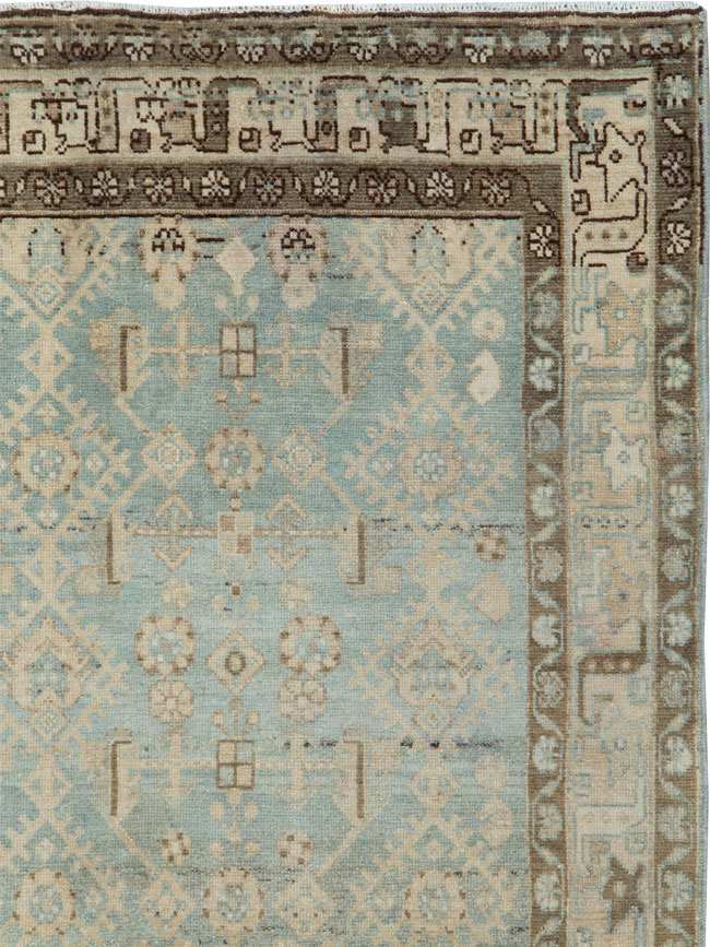 Vintage Persian Malayer Rug, No.25804 - Staging