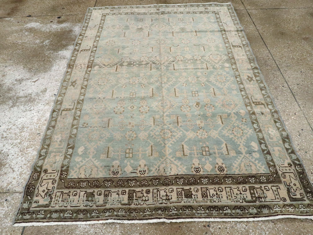 Vintage Persian Malayer Rug, No.25804 - Staging
