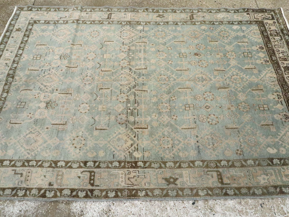 Vintage Persian Malayer Rug, No.25804 - Staging