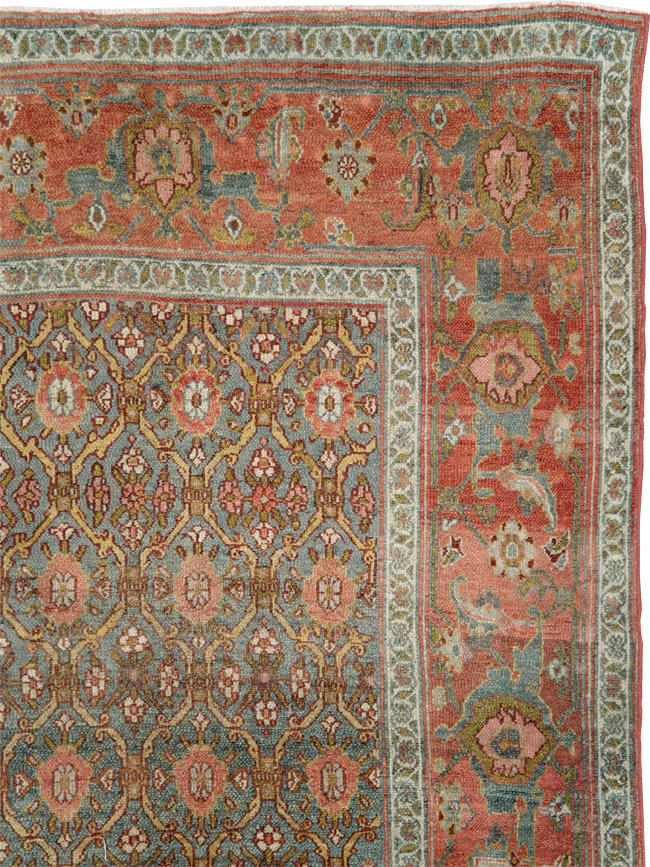 Antique Kurdish Gallery Carpet, No.25822 - Staging