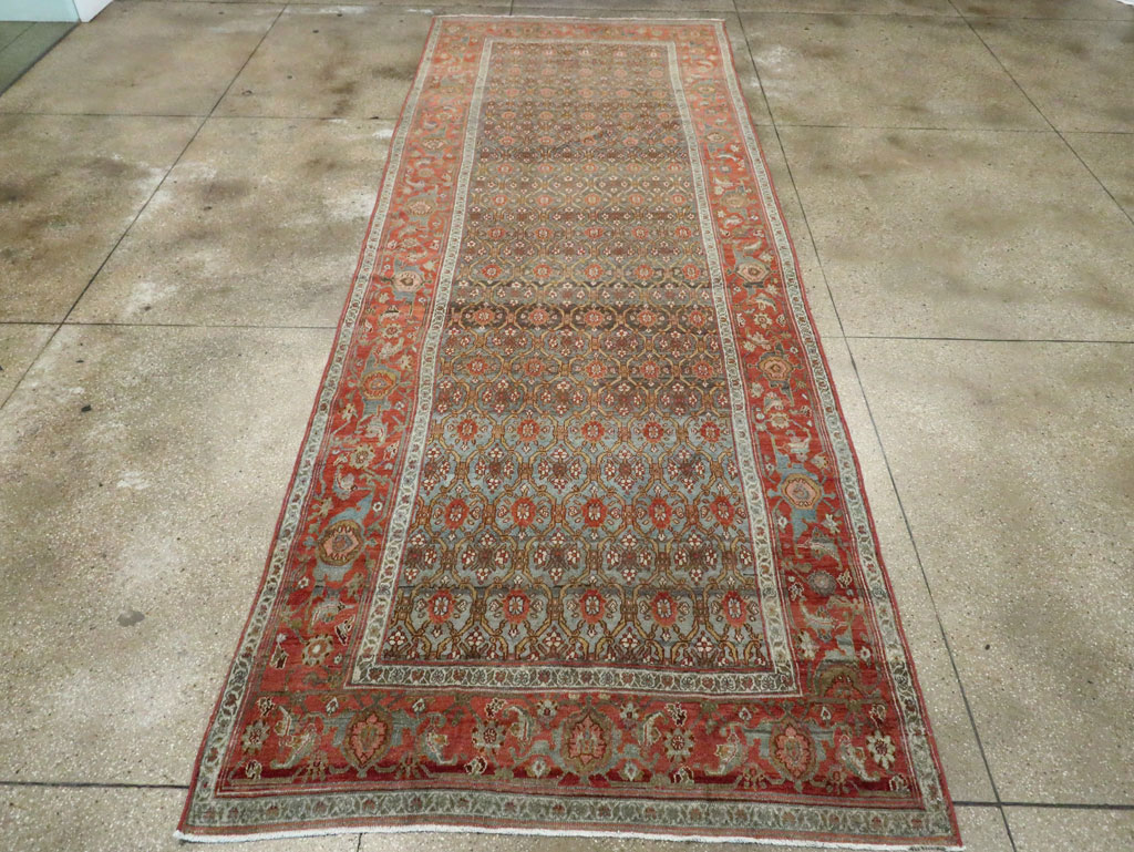 Antique Kurdish Gallery Carpet, No.25822 - Staging