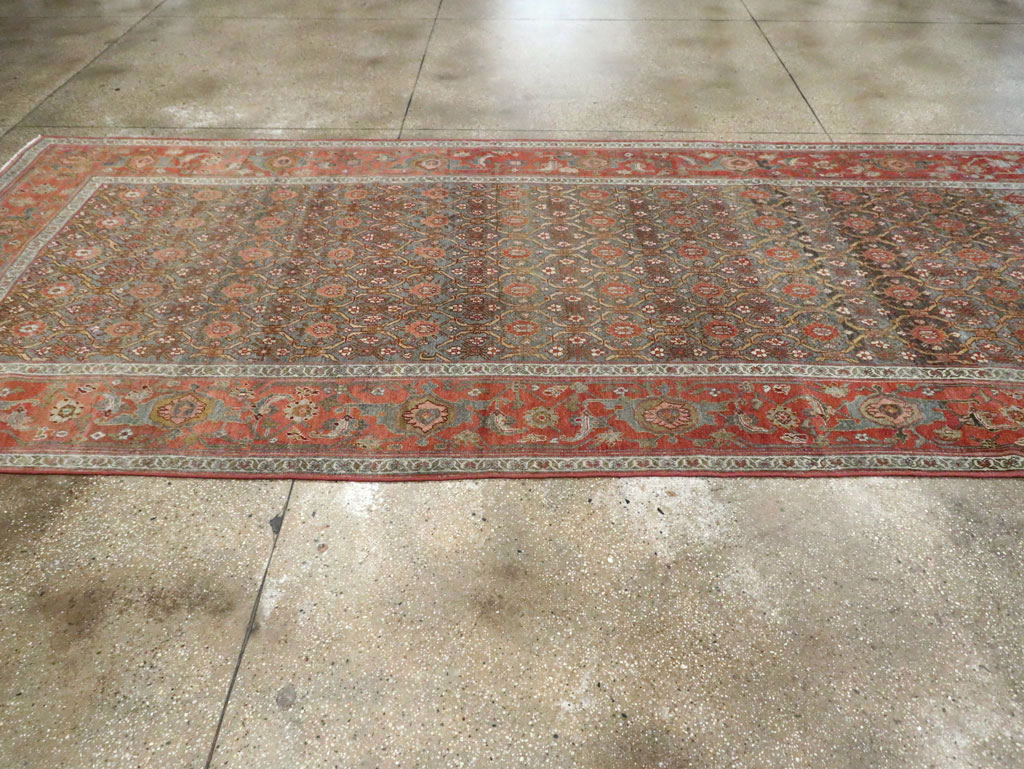 Antique Kurdish Gallery Carpet, No.25822 - Staging