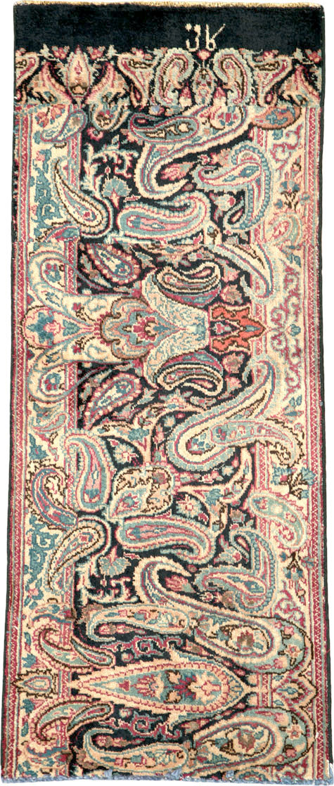 Vintage Persian Mashad Rug, No.25832 - Staging