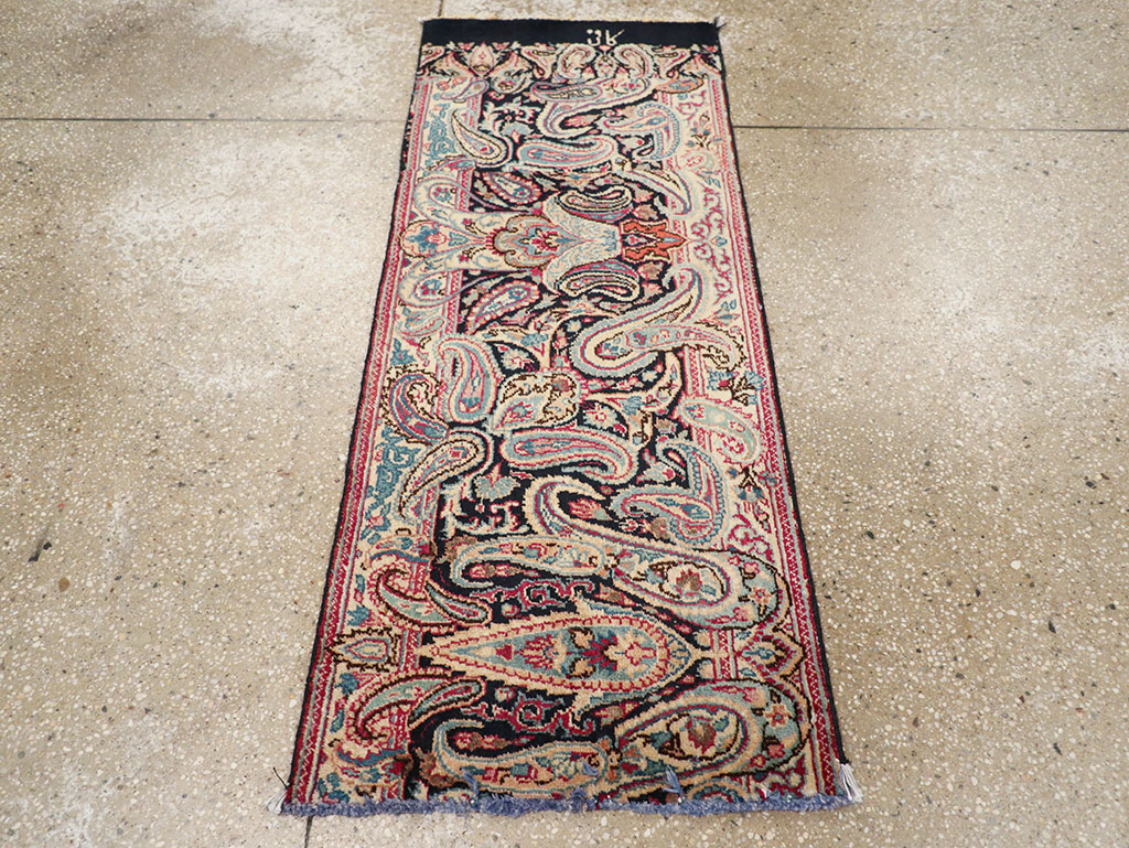 Vintage Persian Mashad Rug, No.25832 - Staging