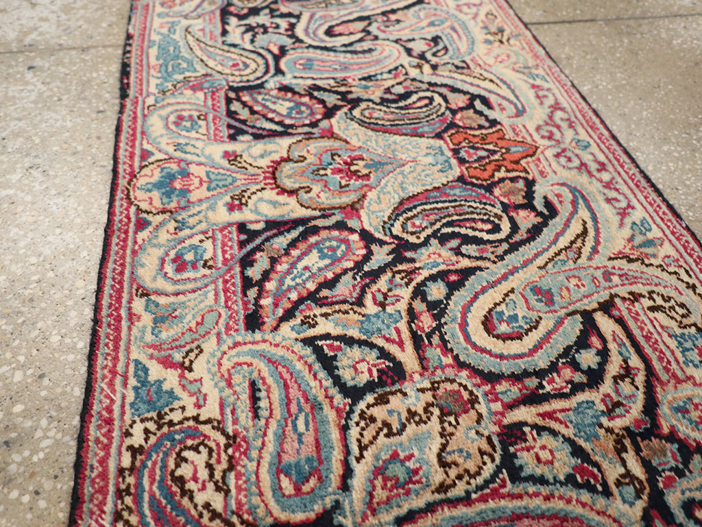 Vintage Persian Mashad Rug, No.25832 - Staging