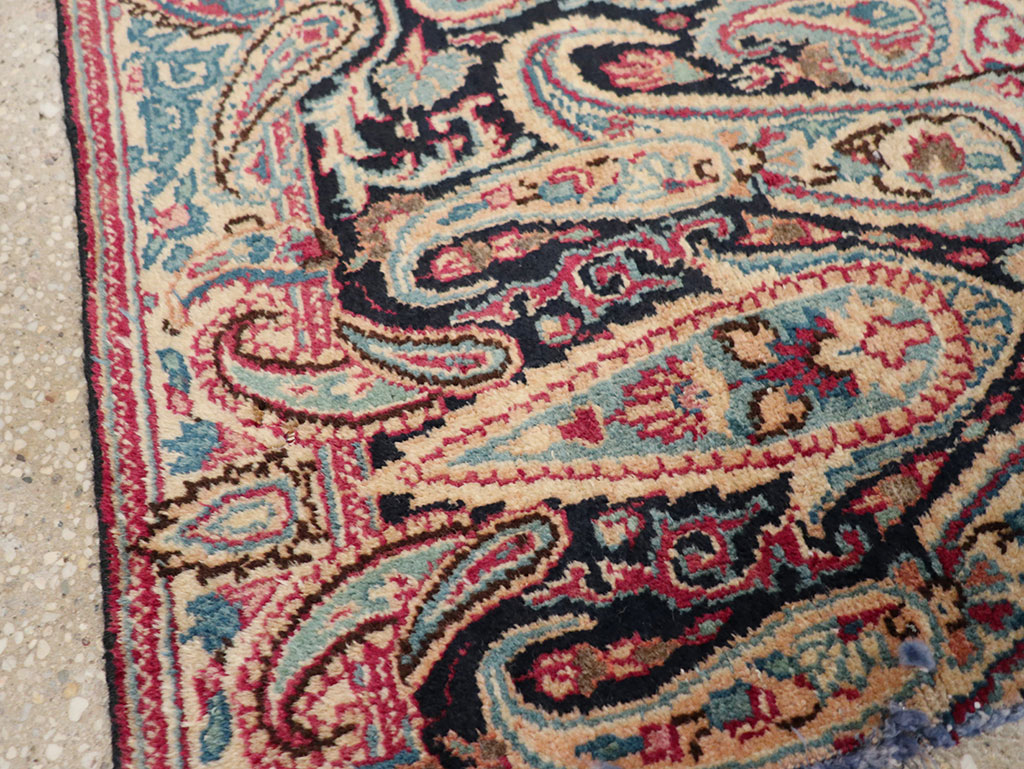 Vintage Persian Mashad Rug, No.25832 - Staging