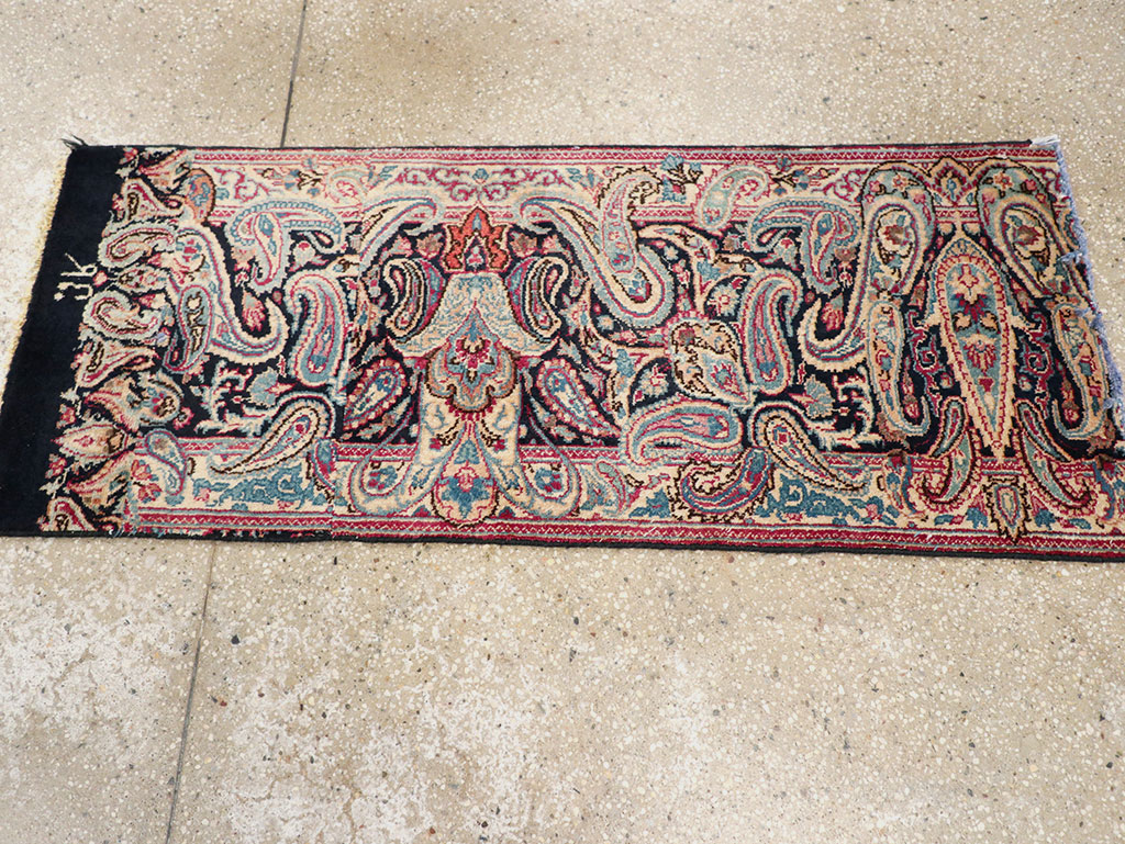Vintage Persian Mashad Rug, No.25832 - Staging
