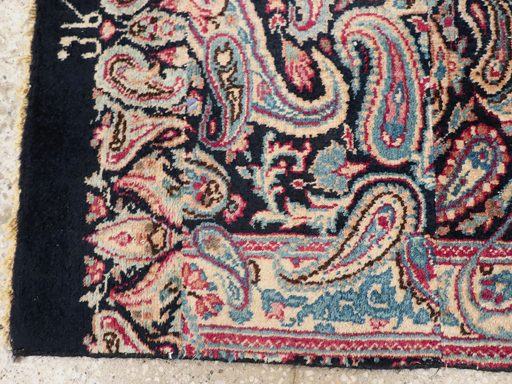 Vintage Persian Mashad Rug, No.25832 - Staging