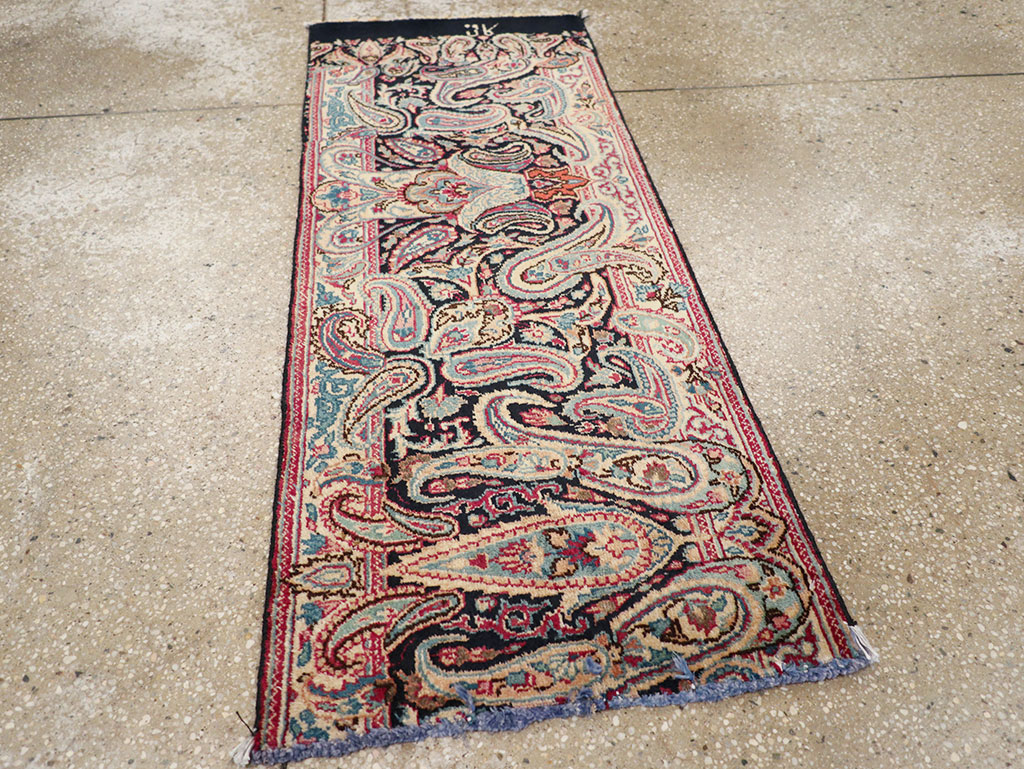 Vintage Persian Mashad Rug, No.25832 - Staging
