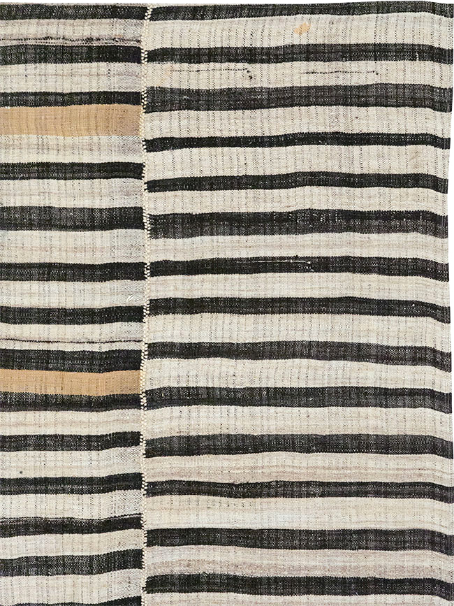 Vintage Persian Flatweave Kilim Accent Rug, No.25843 - Staging