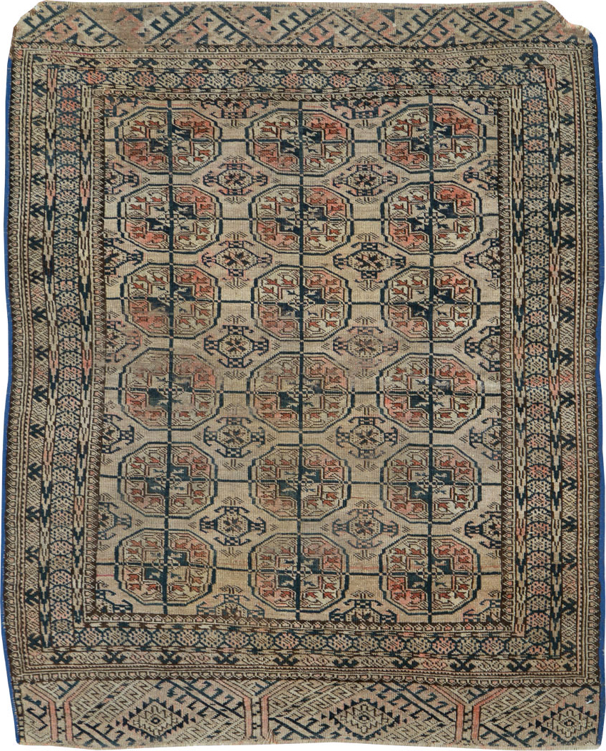 Antique Central Asian Tekke Rug, No.25852 - Staging