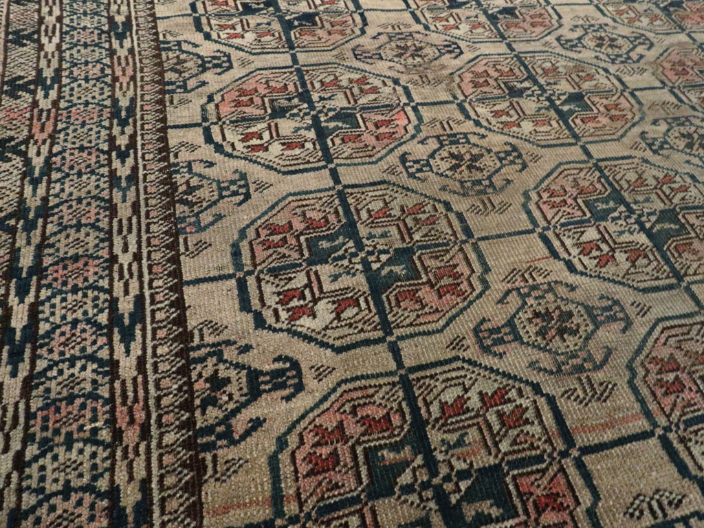 Antique Central Asian Tekke Rug, No.25852 - Staging