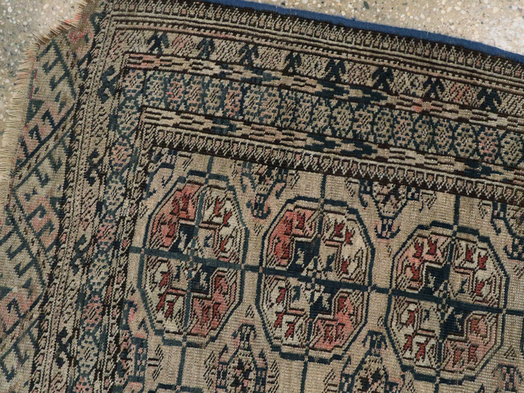 Antique Central Asian Tekke Rug, No.25852 - Staging